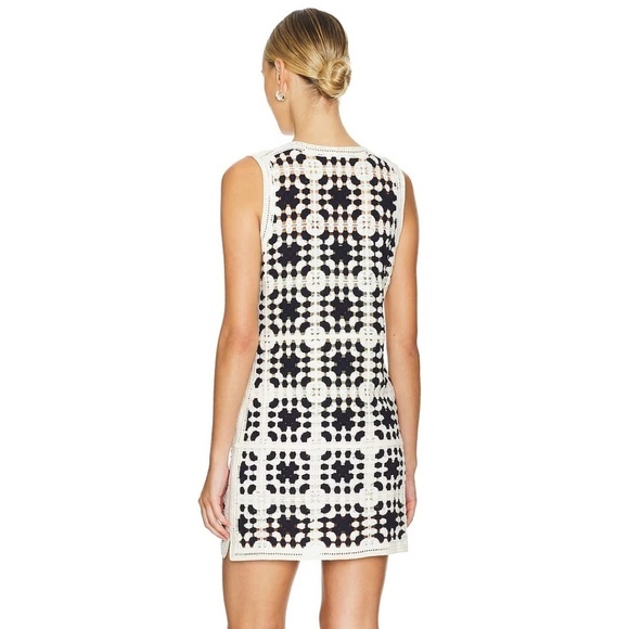 NWT Revolve Frame Crocheted Cotton-Blend Women's Mini Dress Size Small - Picture 4 of 11